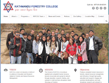 Tablet Screenshot of kafcol.edu.np